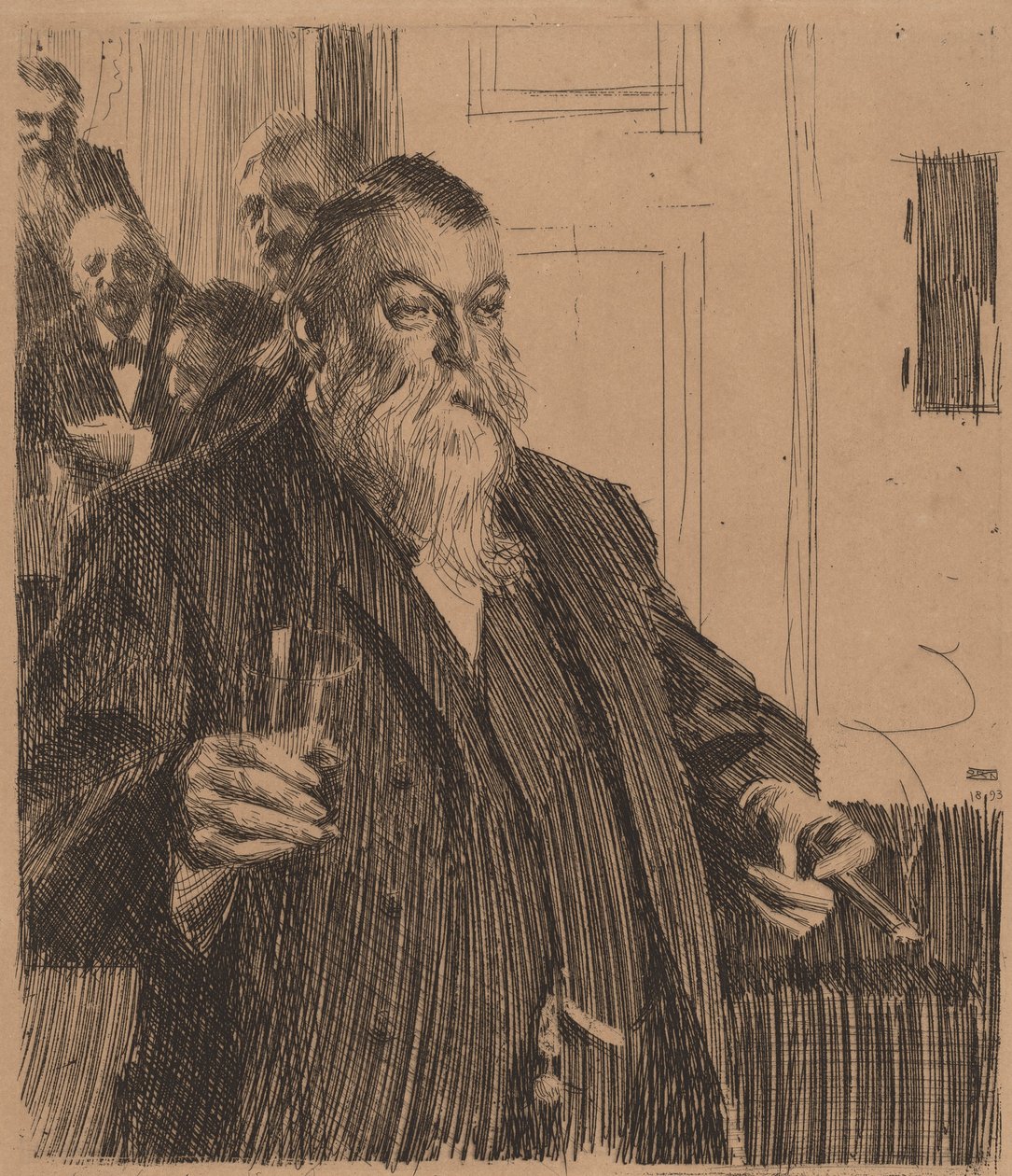 Přípitek II, 1893. od Anders Leonard Zorn