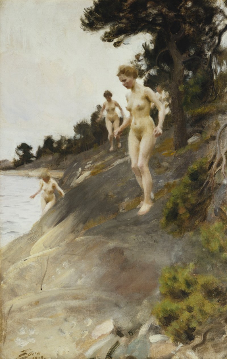 Vystrašený; Škramda, 1912 od Anders Leonard Zorn