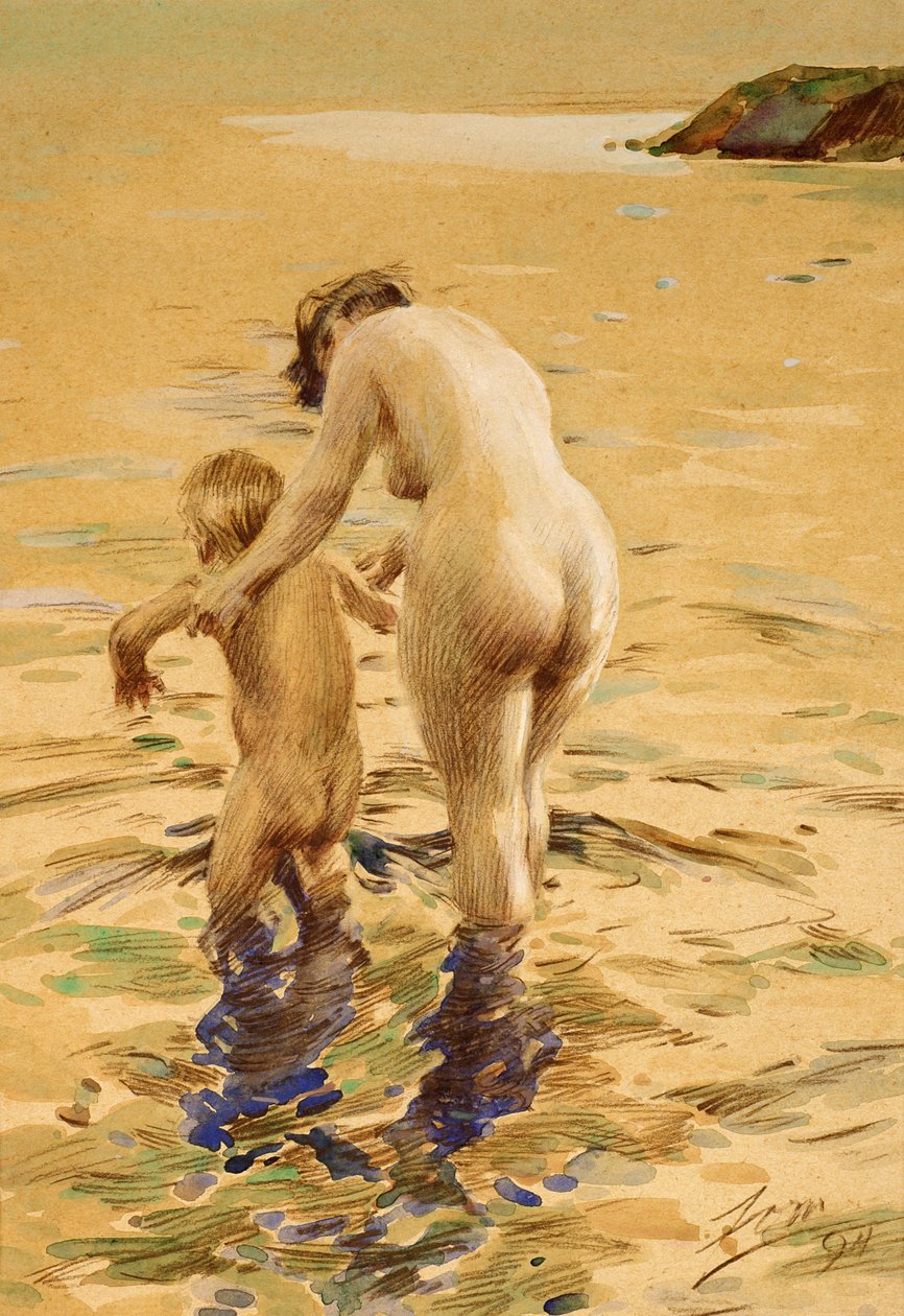 Její první ponor od Anders Leonard Zorn