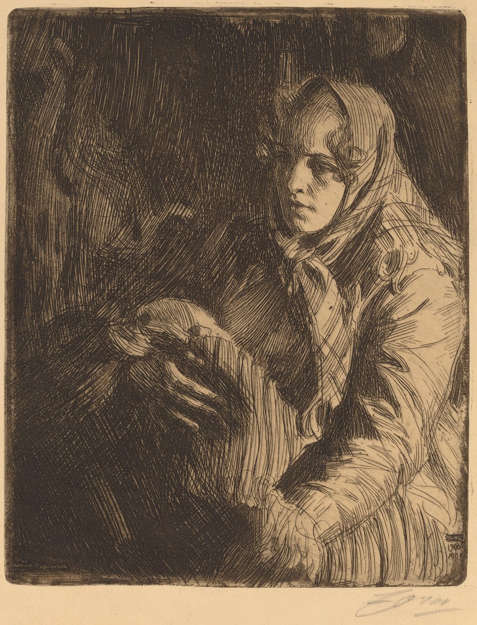 Madonna, 1900. od Anders Leonard Zorn