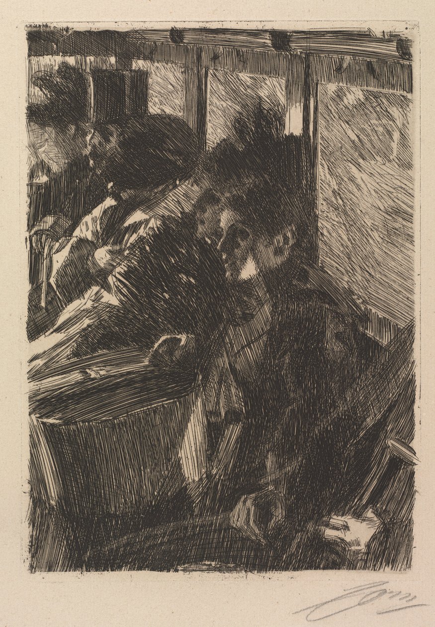 Omnibus, 1892. od Anders Leonard Zorn
