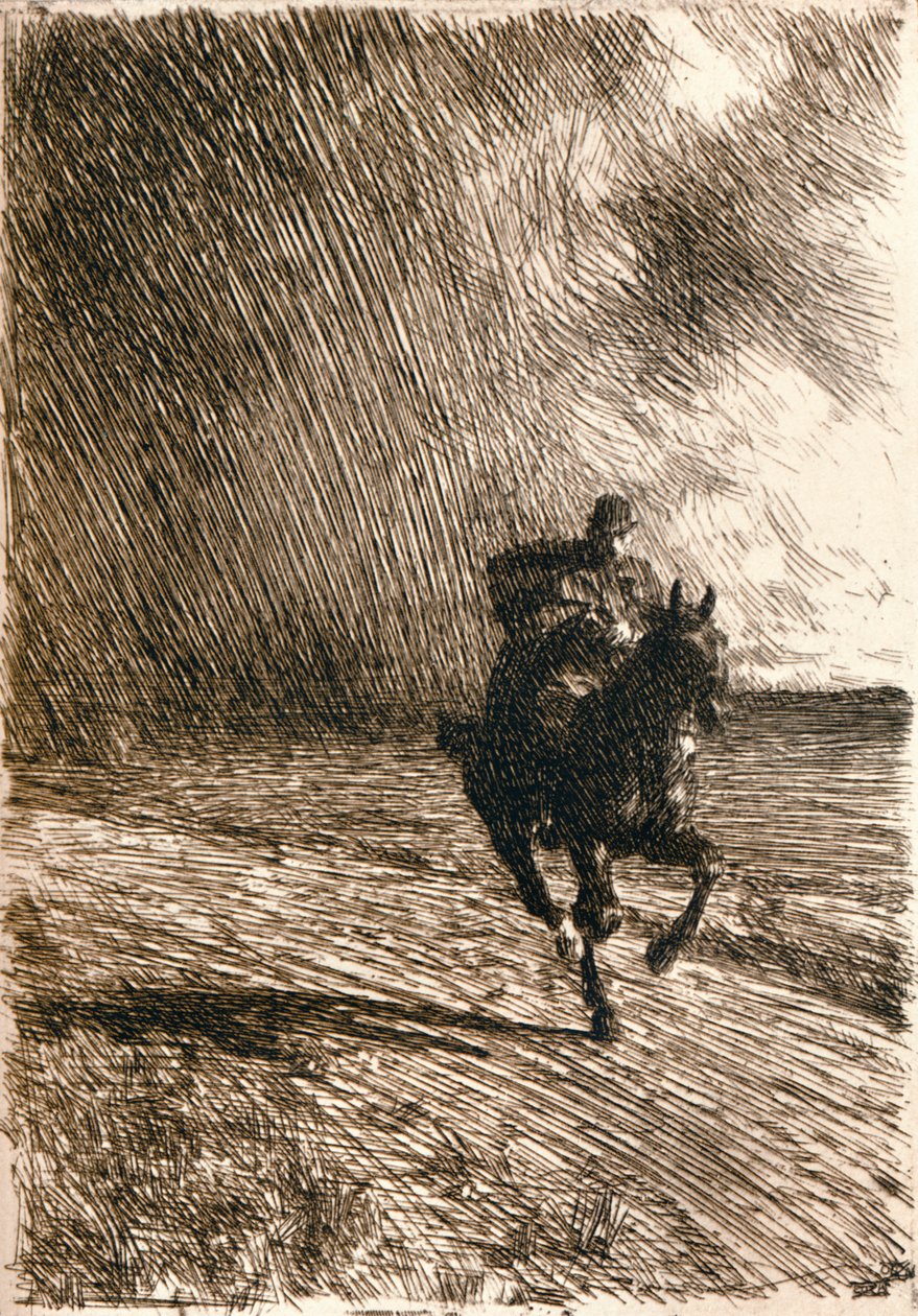 Bouře, 1891 od Anders Leonard Zorn
