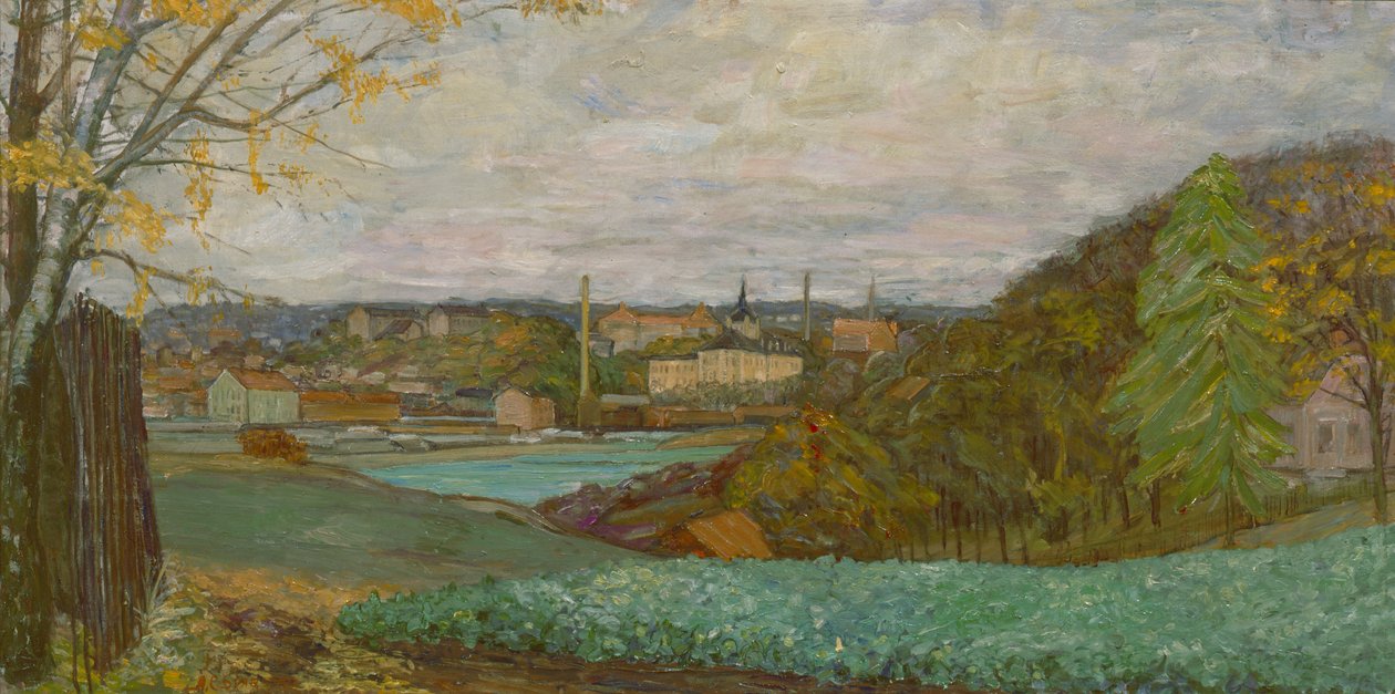 Frognerkilen z Bygdøy (olej na plátně) od Anders Svarstad