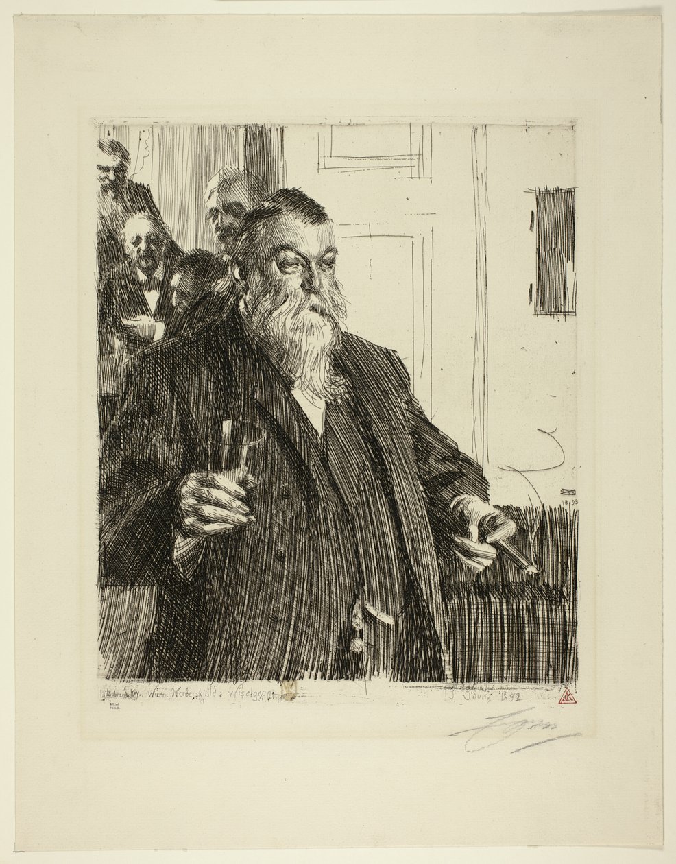 Přípitek II od Anders Leonard Zorn