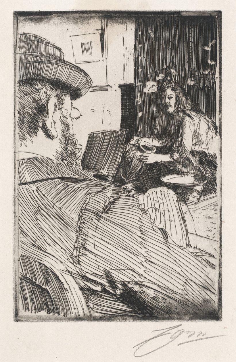 Albert Besnard a jeho model od Anders Leonard Zorn