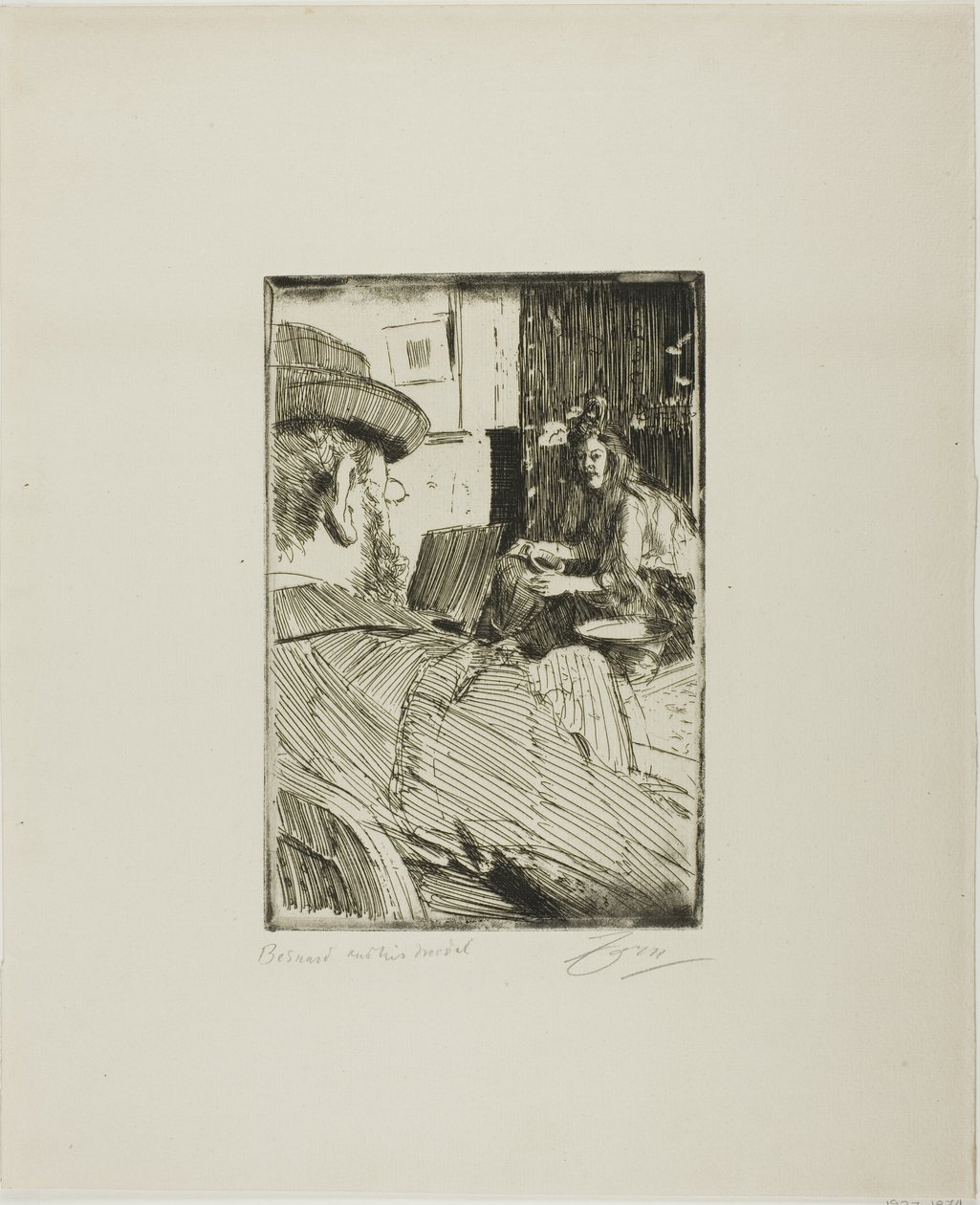 Albert Besnard a jeho model od Anders Leonard Zorn