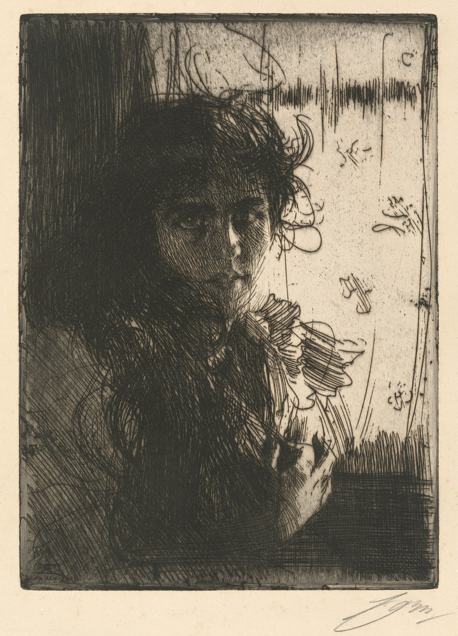Irská dívka od Anders Leonard Zorn