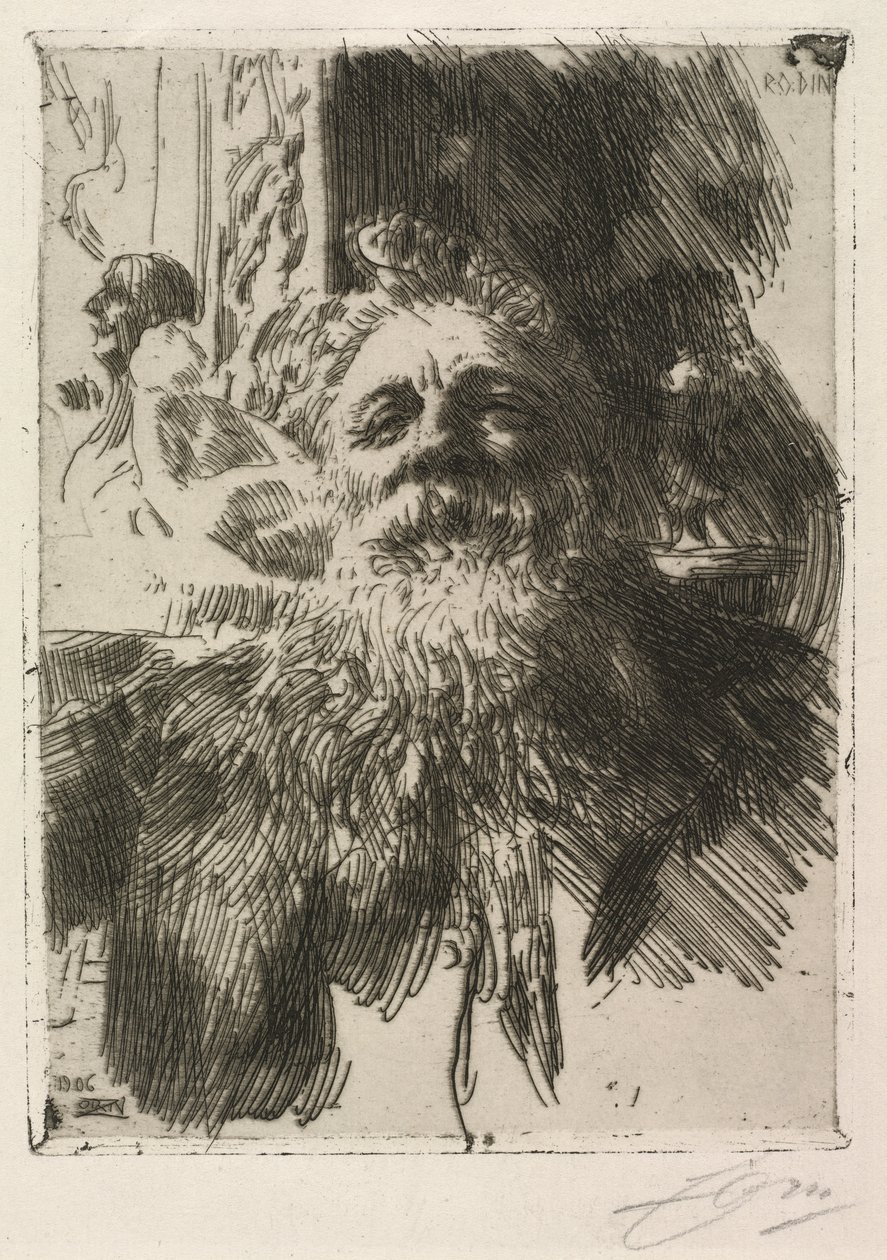 Auguste Rodin od Anders Leonard Zorn