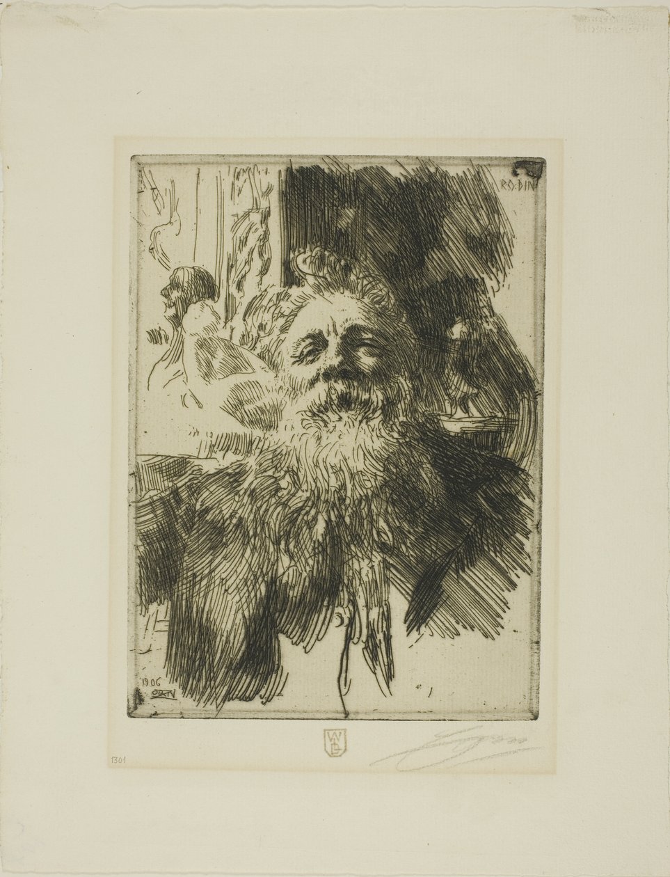 Auguste Rodin od Anders Leonard Zorn