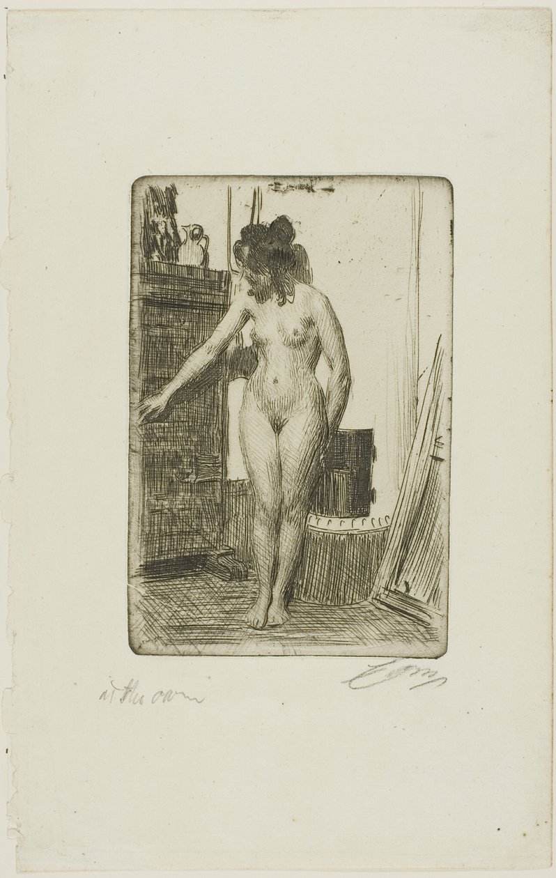 Před sporákem od Anders Leonard Zorn