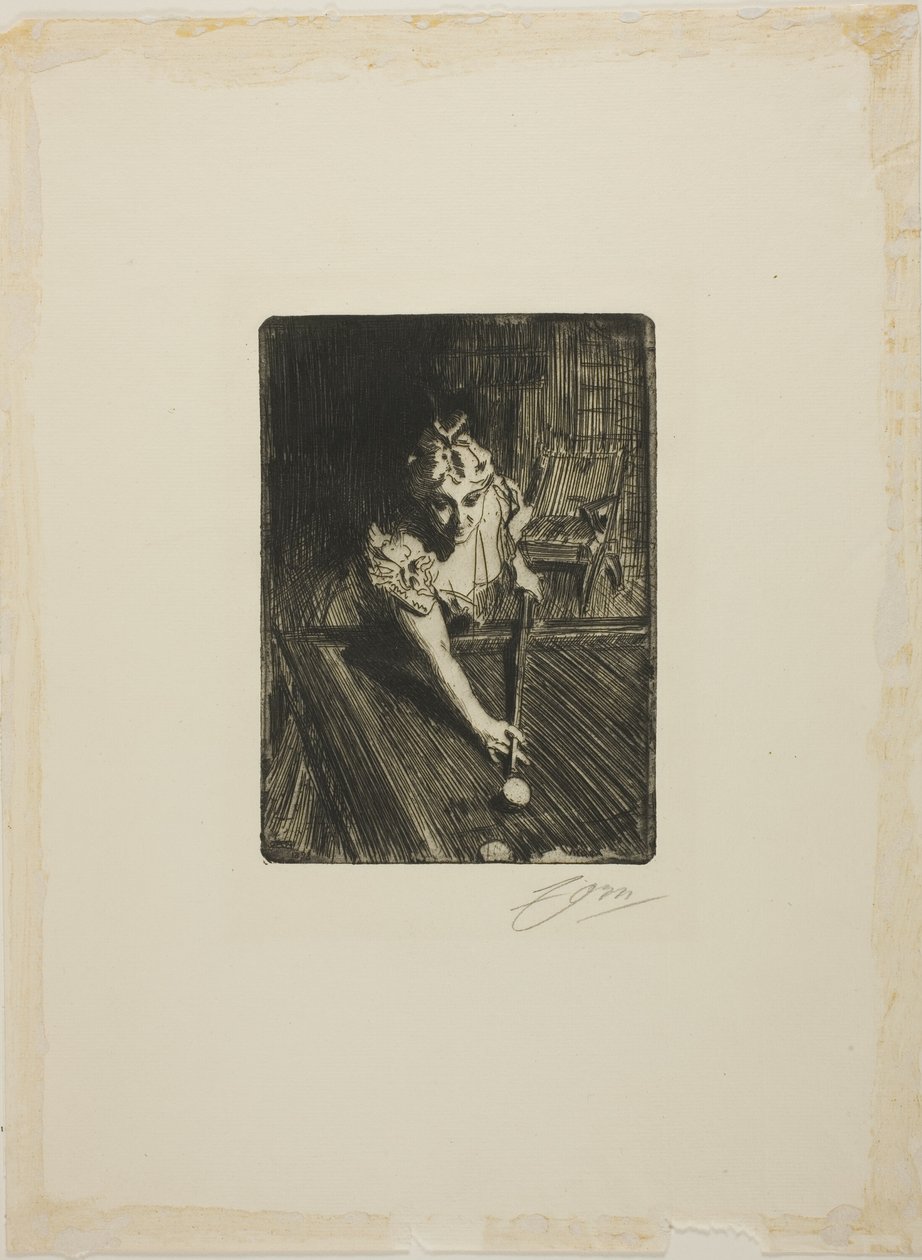 Kulečník od Anders Leonard Zorn