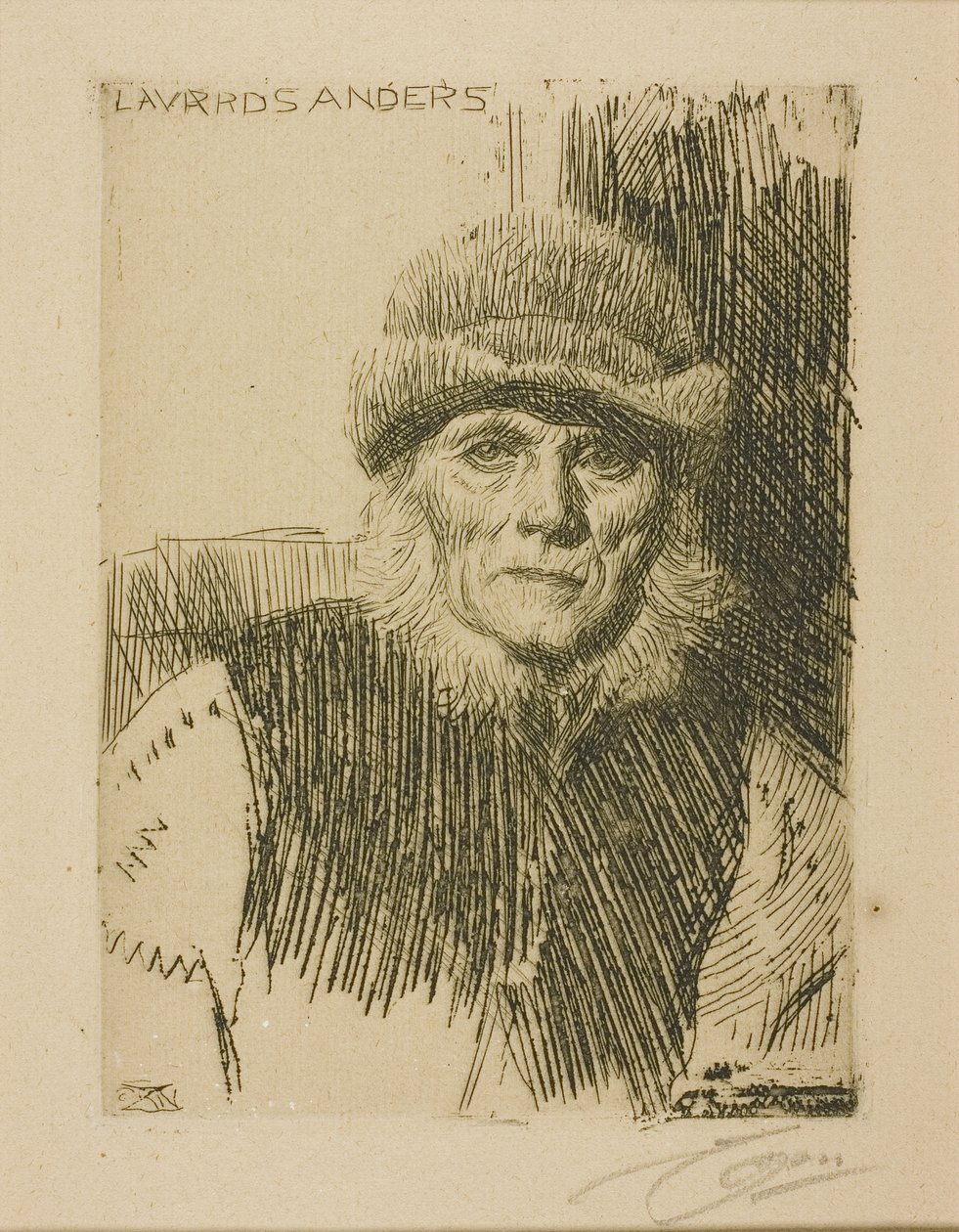 Dalecarlian Rolník (Lavards Anders) od Anders Leonard Zorn