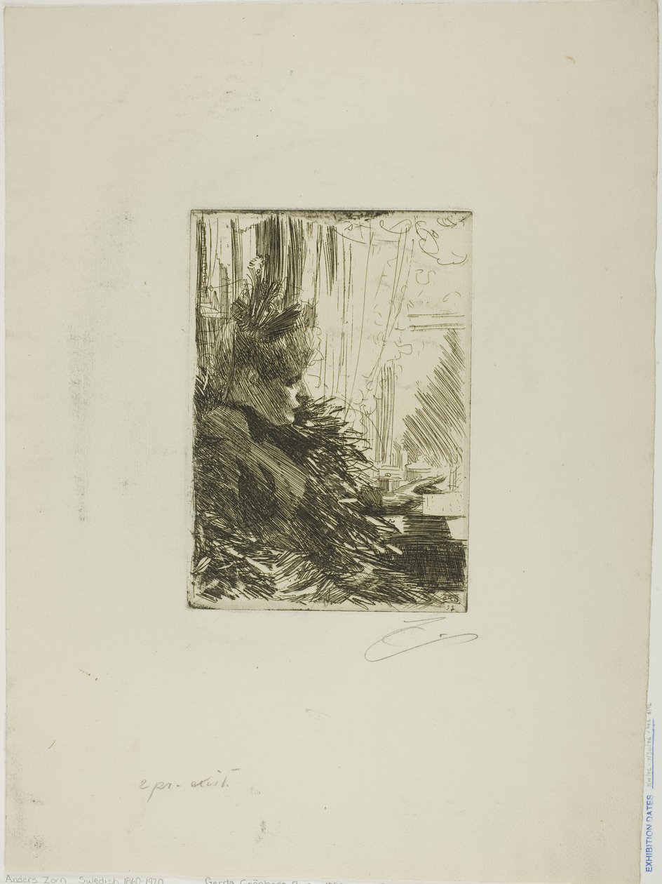 Gerda Grönberg II od Anders Leonard Zorn