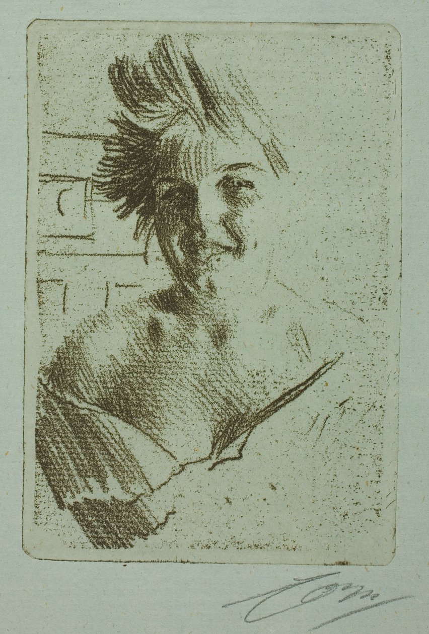 Smějící se model I od Anders Leonard Zorn