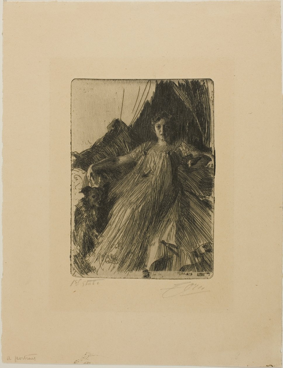 Maud Cassel (paní Ashley) od Anders Leonard Zorn