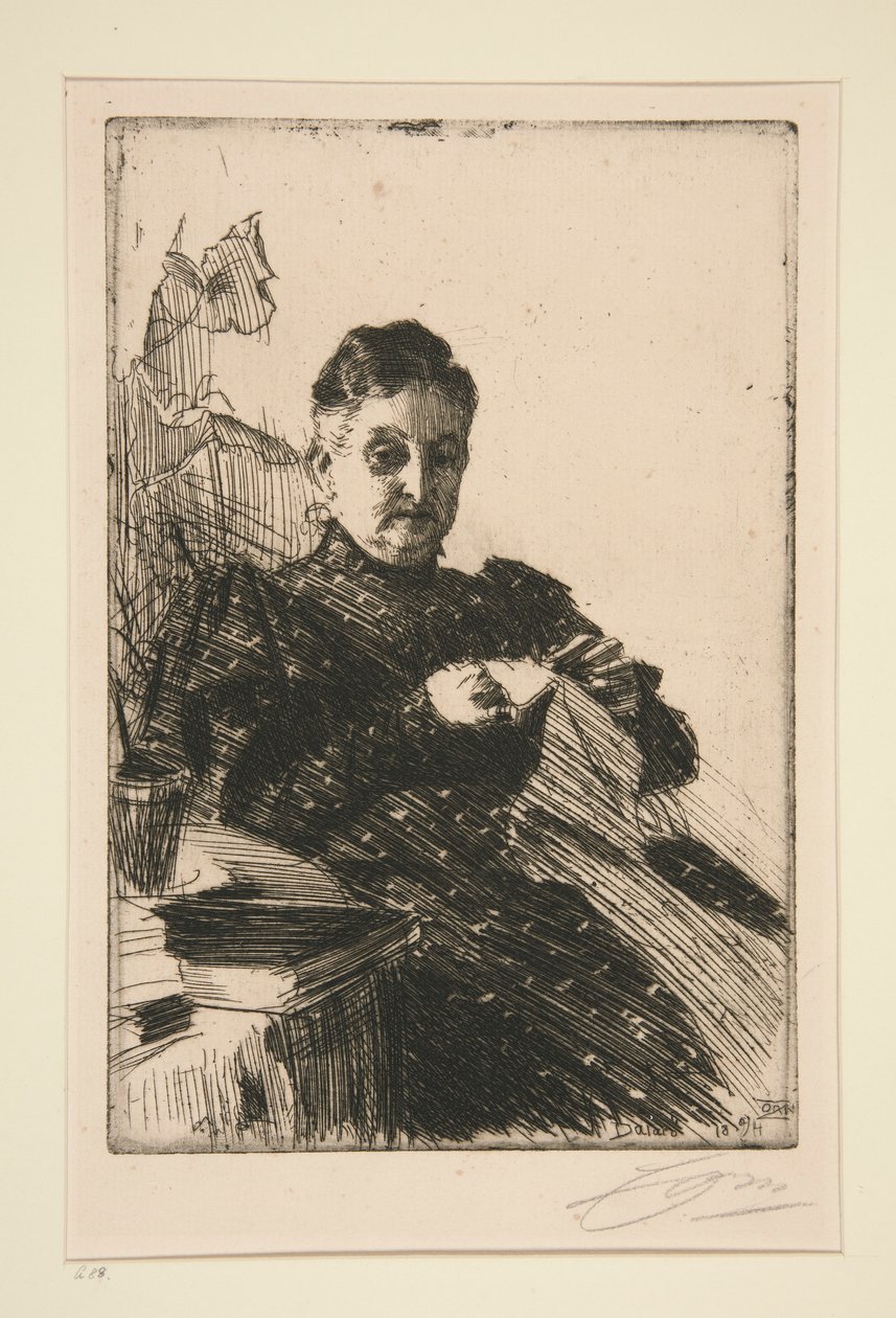 Paní Lamm II od Anders Leonard Zorn