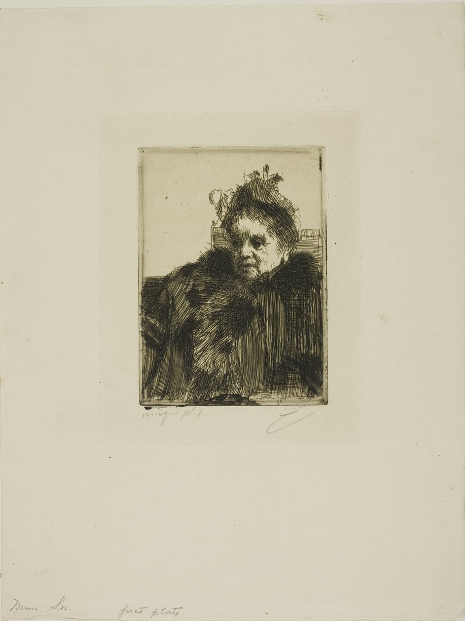Paní Simona I od Anders Leonard Zorn