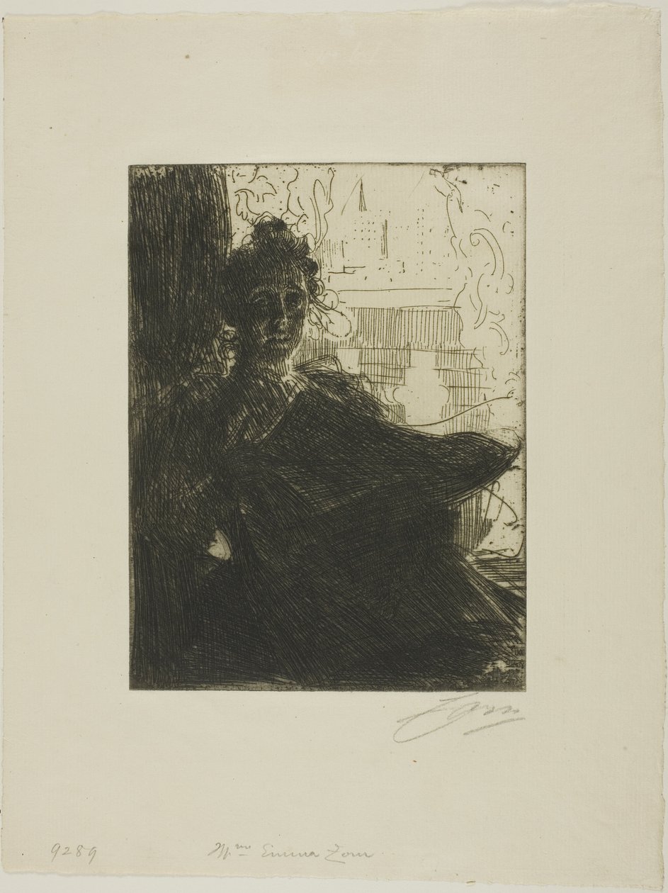 paní Emma Zorn od Anders Leonard Zorn