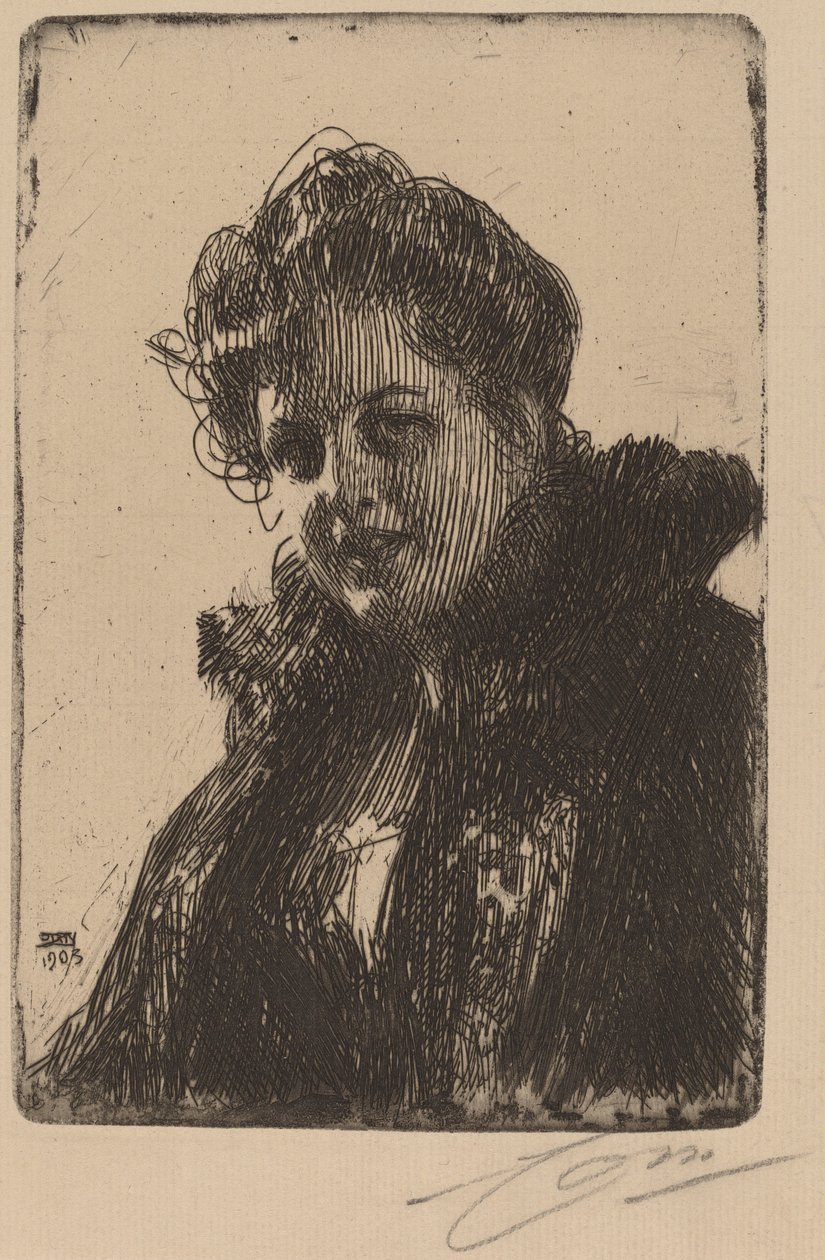 Paní. Granberg od Anders Leonard Zorn