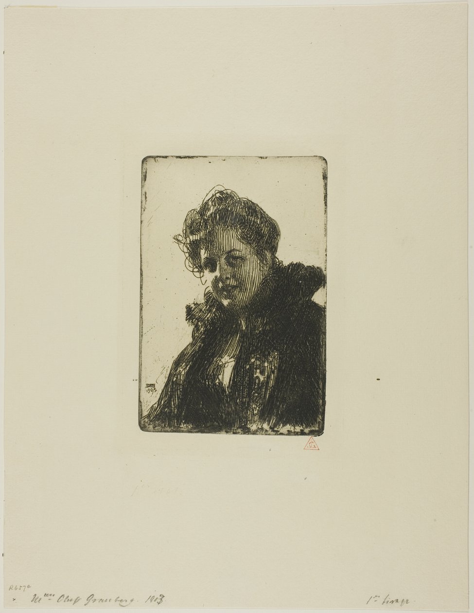 Paní. Granberg od Anders Leonard Zorn