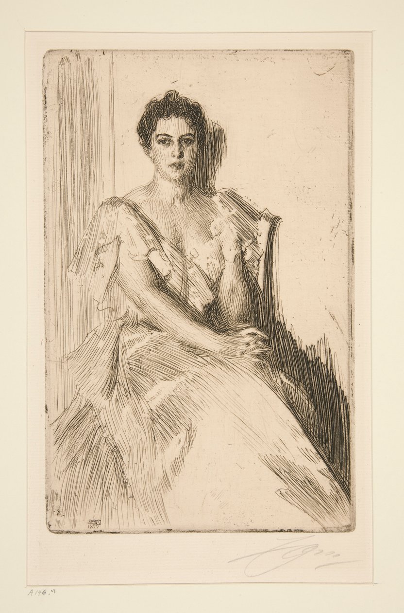 Paní Grover Cleveland II od Anders Leonard Zorn