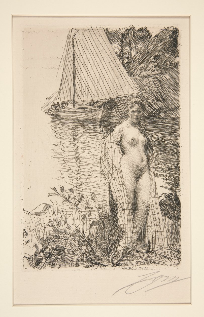 Můj model a moje loď od Anders Leonard Zorn