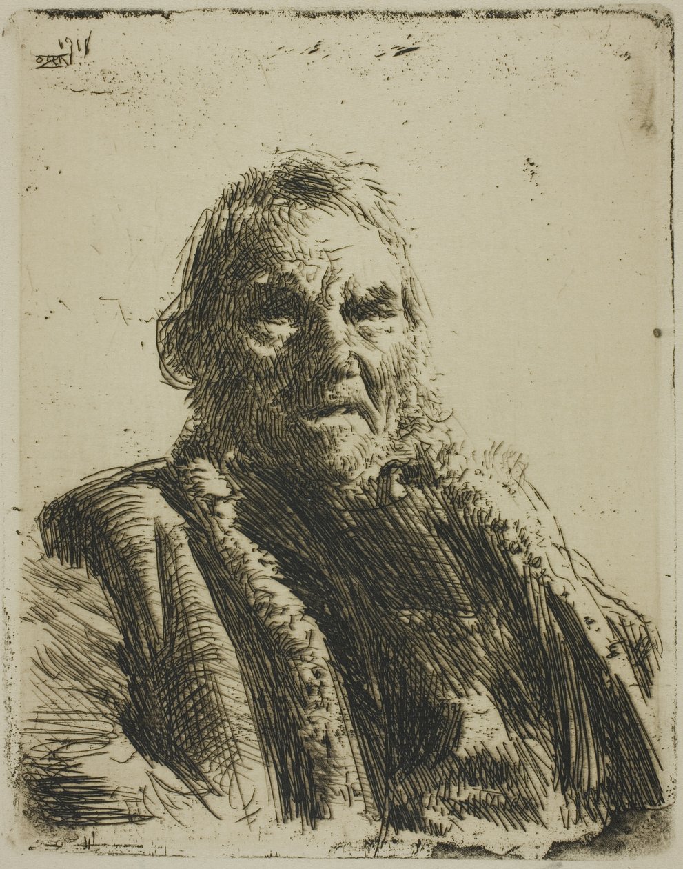 Starý voják ("Princ") od Anders Leonard Zorn