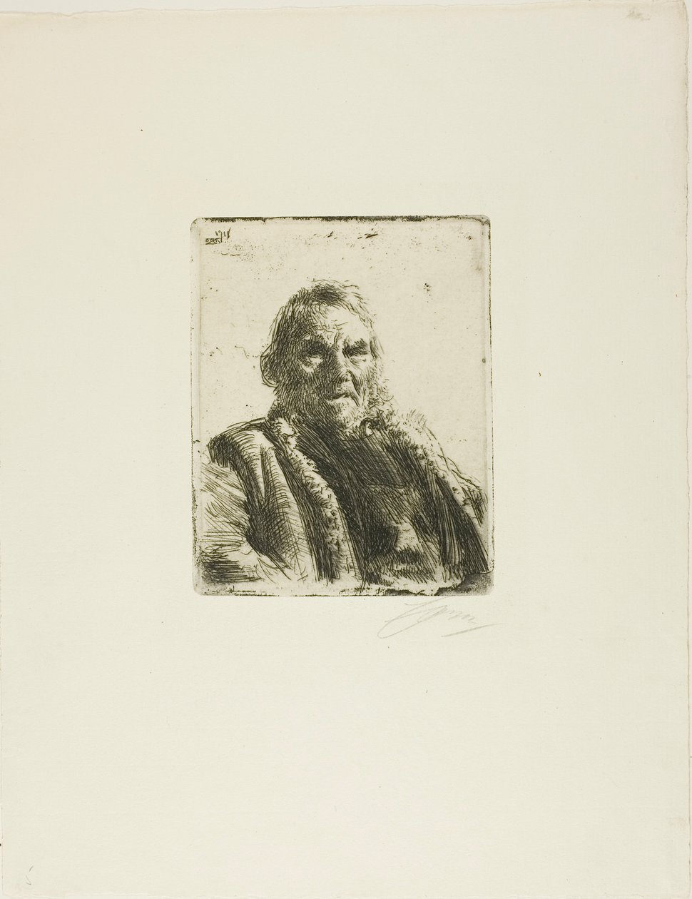 Starý voják ("Princ") od Anders Leonard Zorn