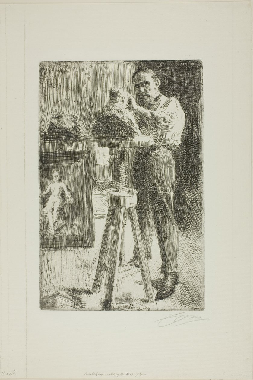 Princ Paul Troubetzkoy I (celá délka) od Anders Leonard Zorn