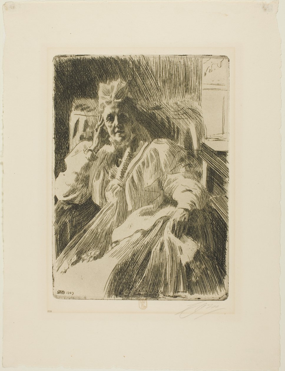Královna Sophia od Anders Leonard Zorn