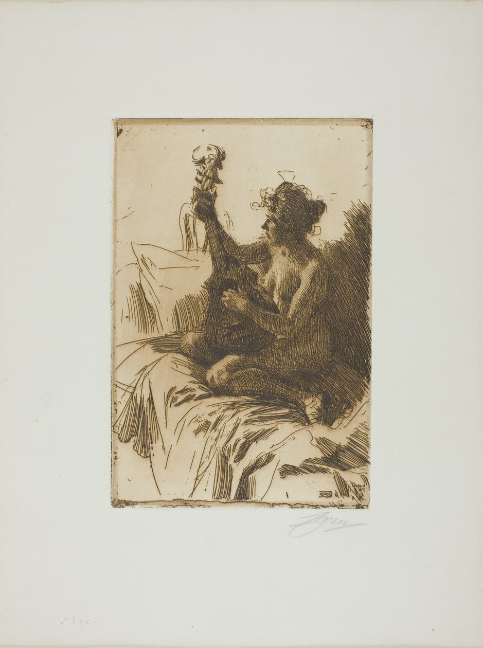 Suvenýr nebo kytara od Anders Leonard Zorn
