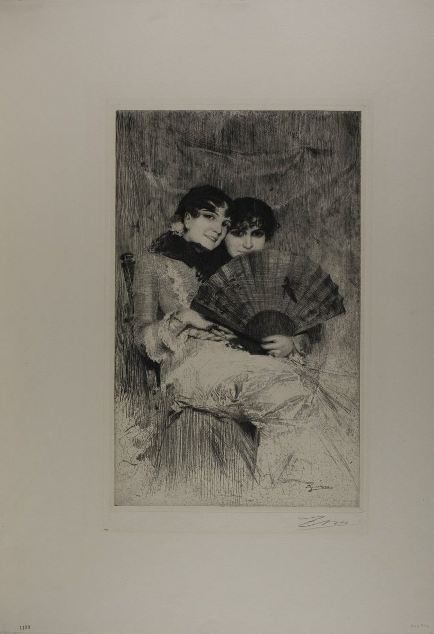 Sestřenice od Anders Leonard Zorn