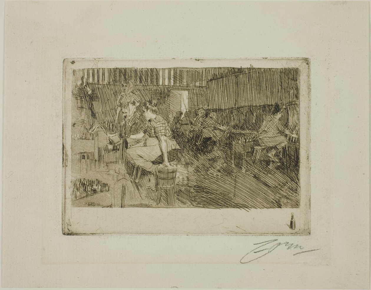 Malý pivovar od Anders Leonard Zorn