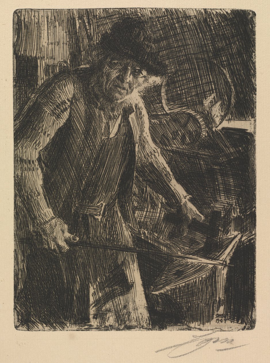 Mistr-kovář od Anders Leonard Zorn