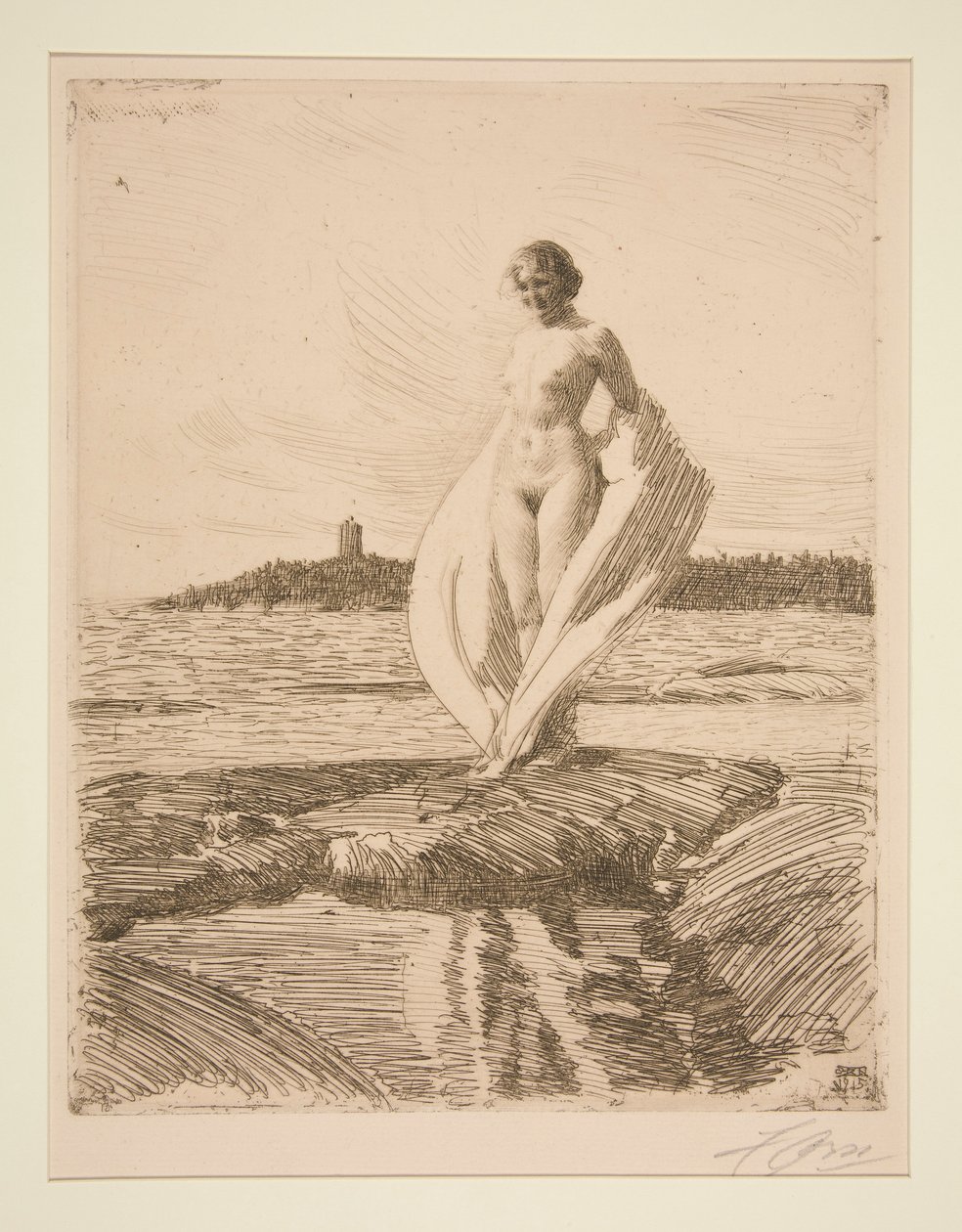 Labuť od Anders Leonard Zorn
