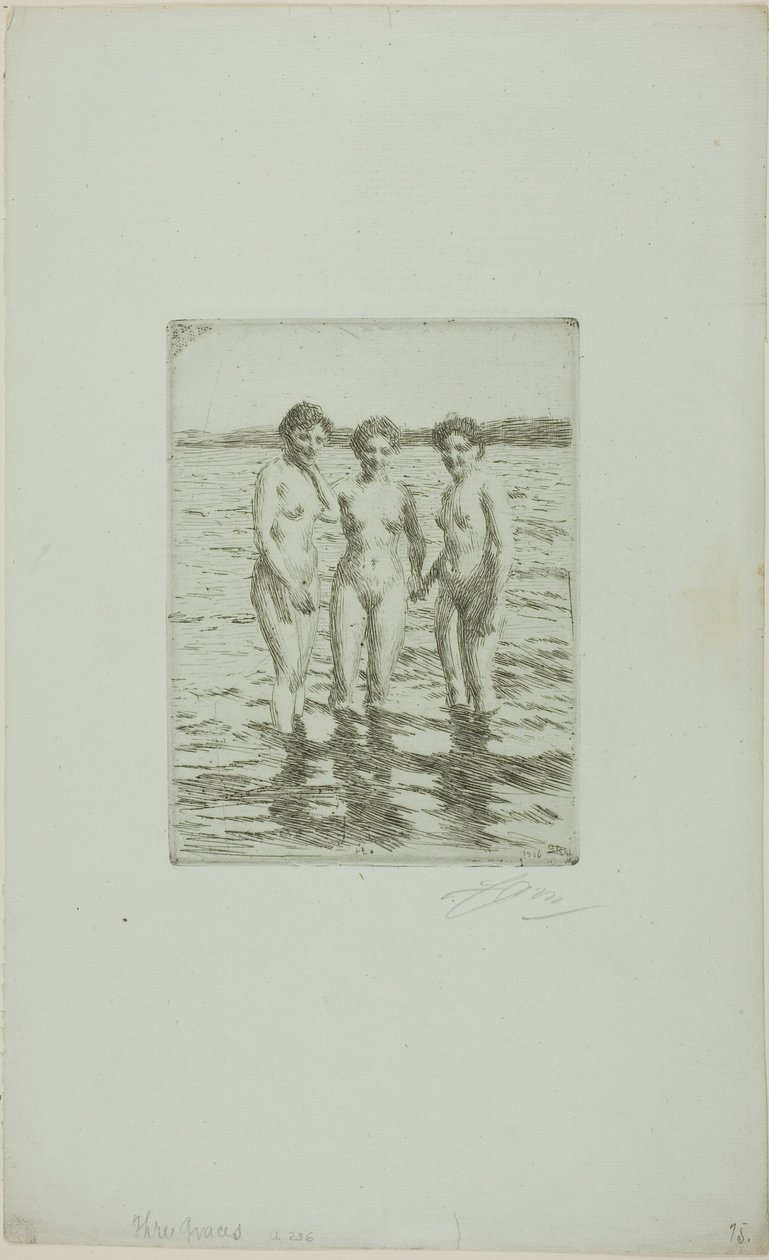 Tři Grácie od Anders Leonard Zorn