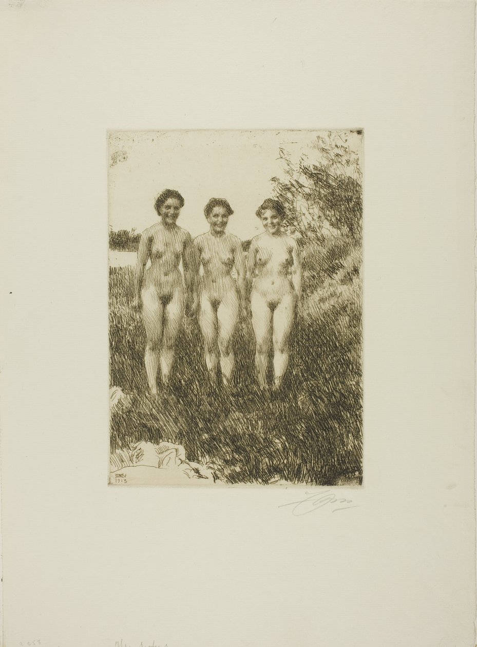 Tři sestry od Anders Leonard Zorn