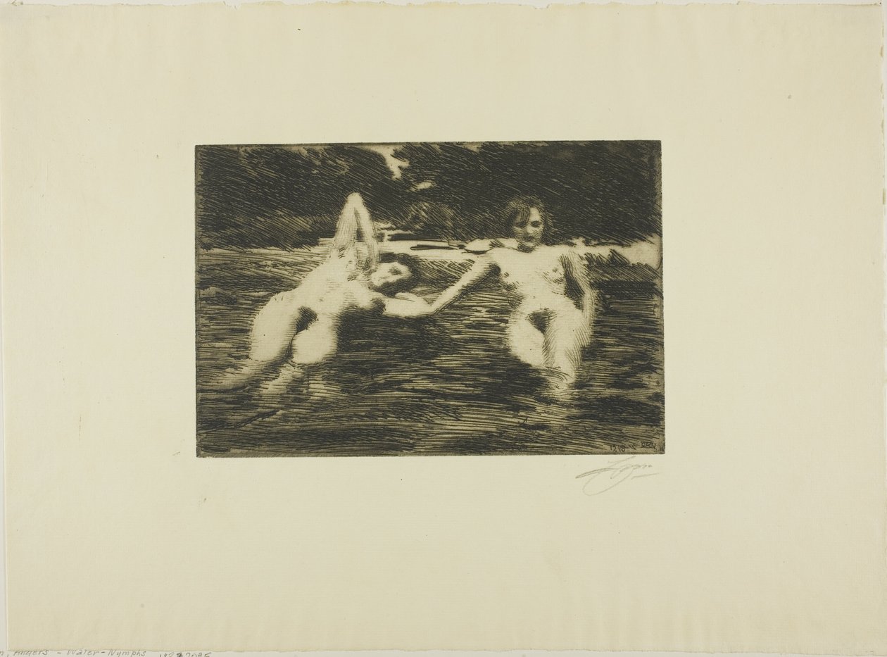 Vodní nymfy od Anders Leonard Zorn