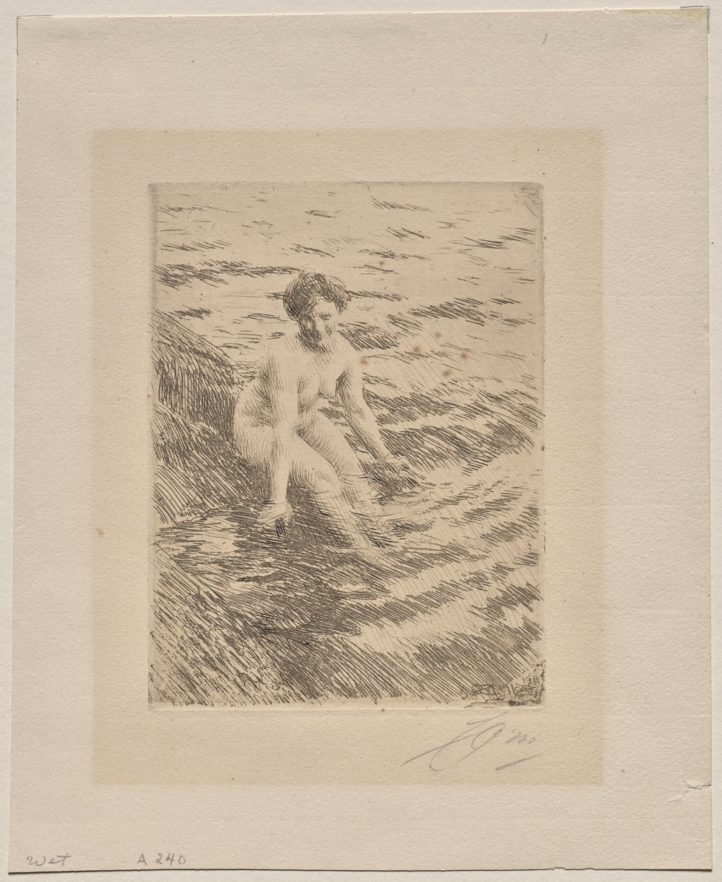 Mokrý od Anders Leonard Zorn