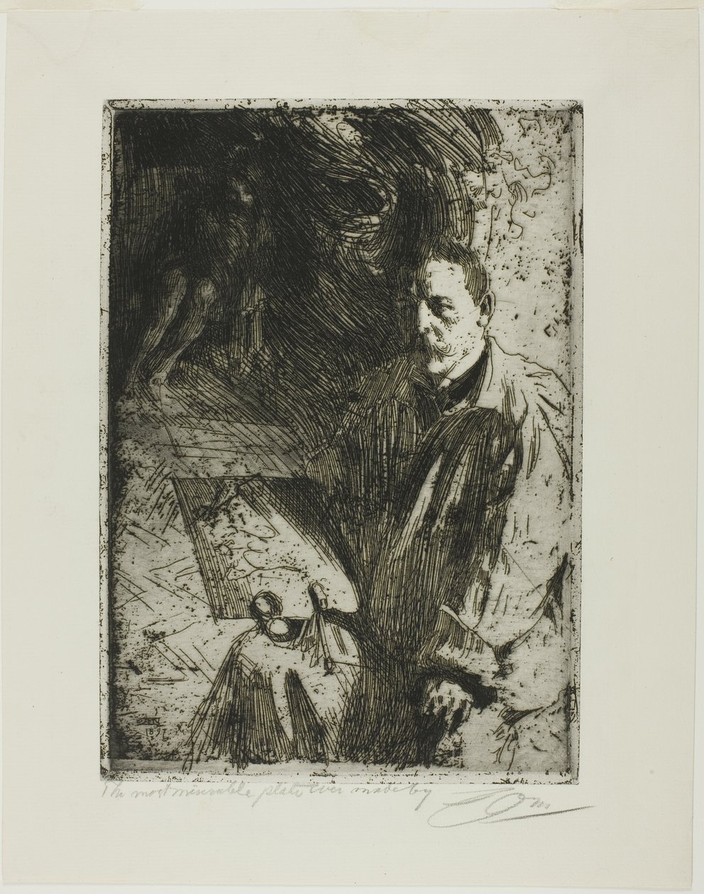Zorn a jeho model od Anders Leonard Zorn