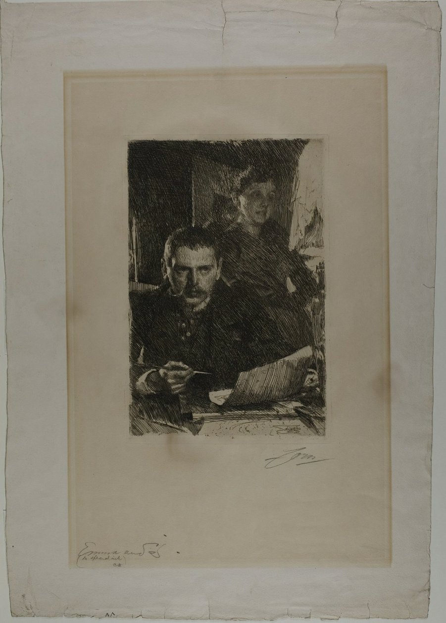Zorn a jeho žena od Anders Leonard Zorn