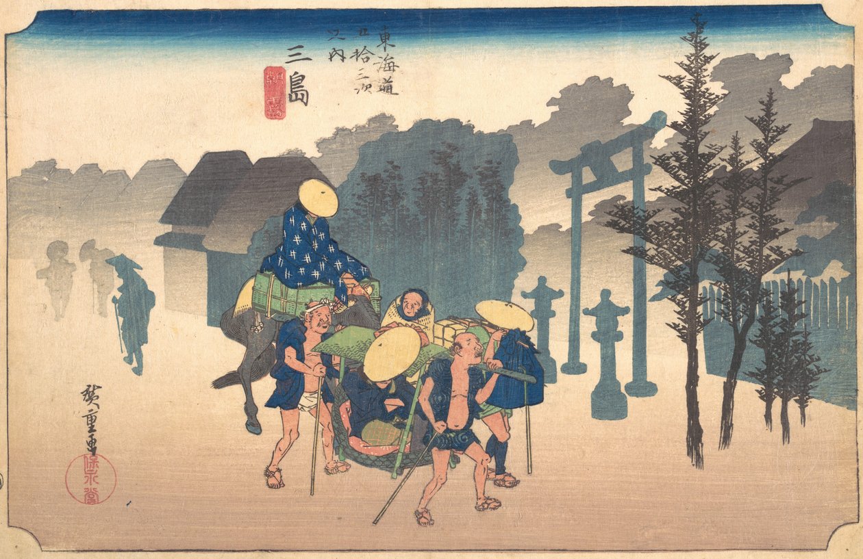 Ranní mlha, 19. století. od Ando Hiroshige