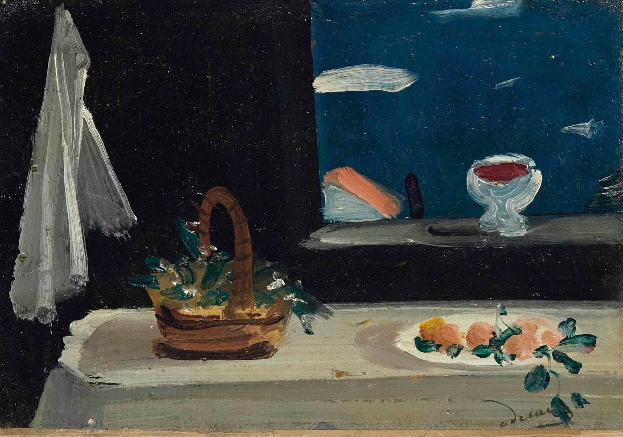 ZÁTIŠÍ NA ČERNÉM POZADÍ od Andre Derain