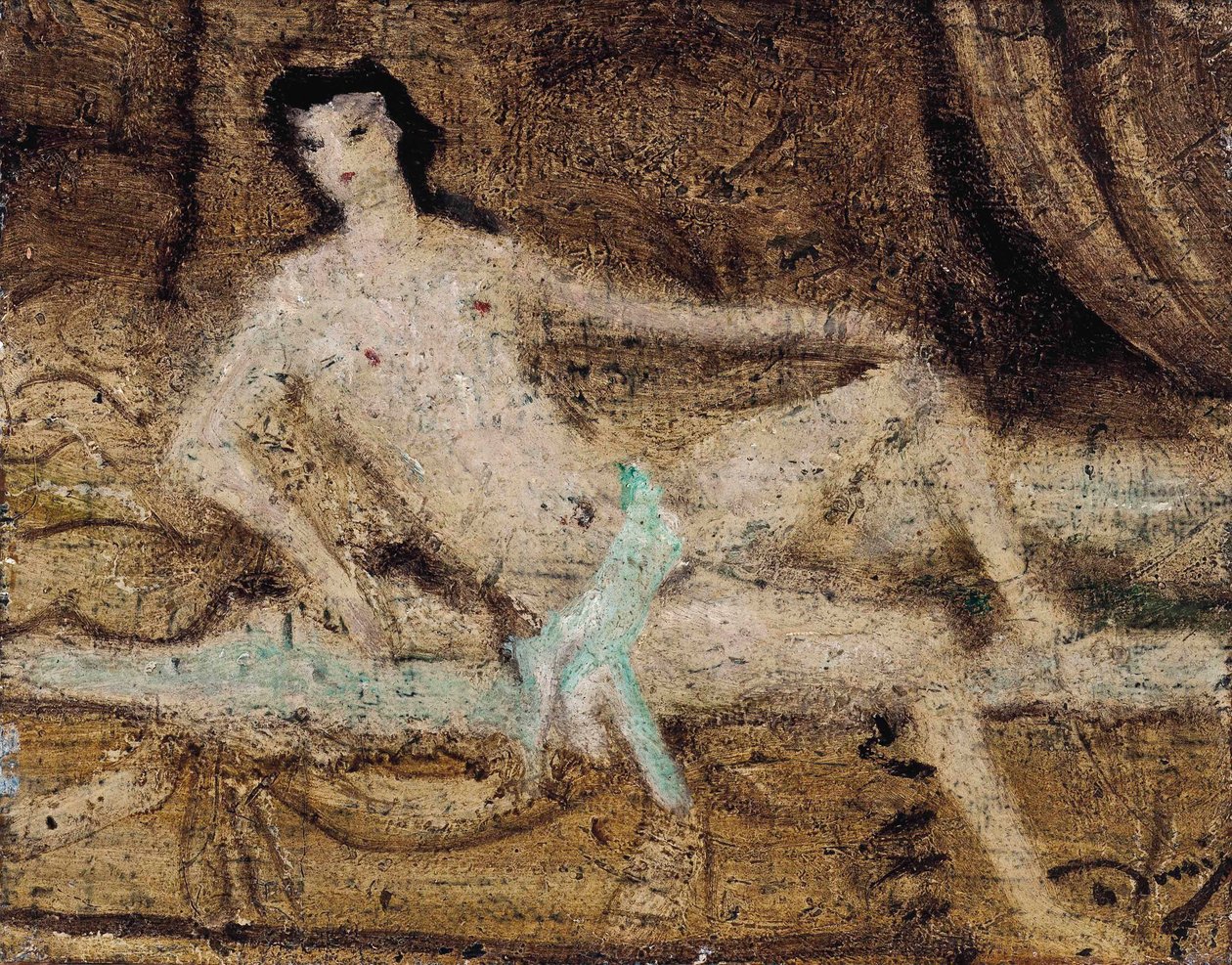 Nahý ležící na pohovce od Andre Derain
