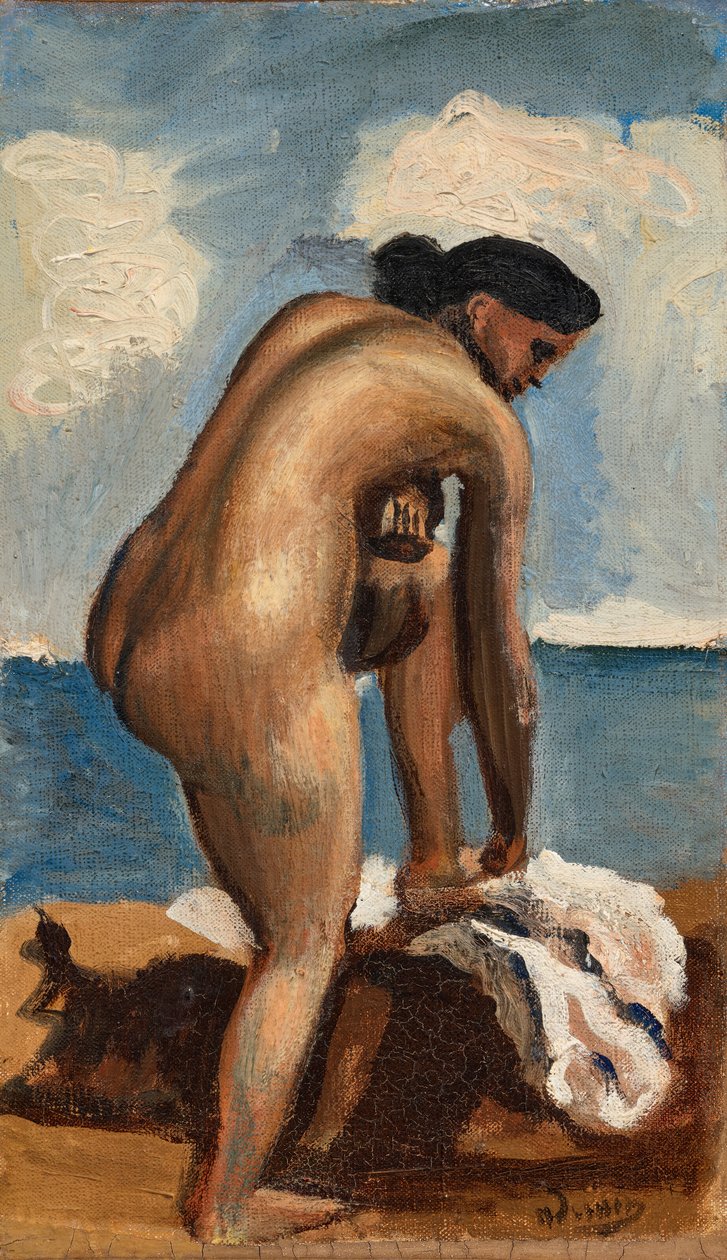 Nahý u moře od Andre Derain