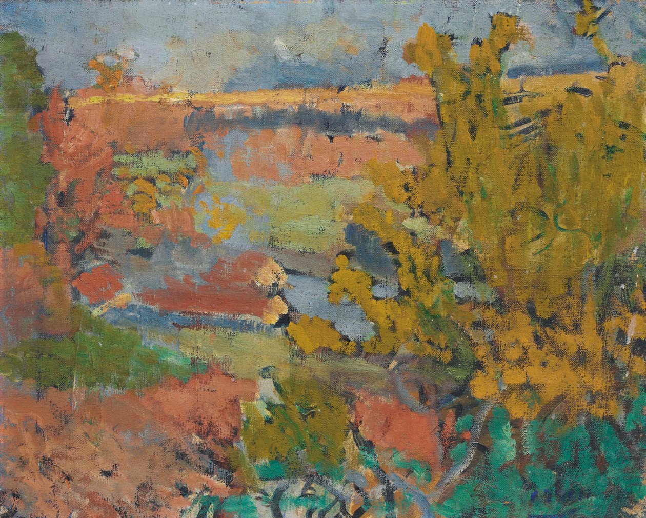 Krajina v okolí Chatou od Andre Derain