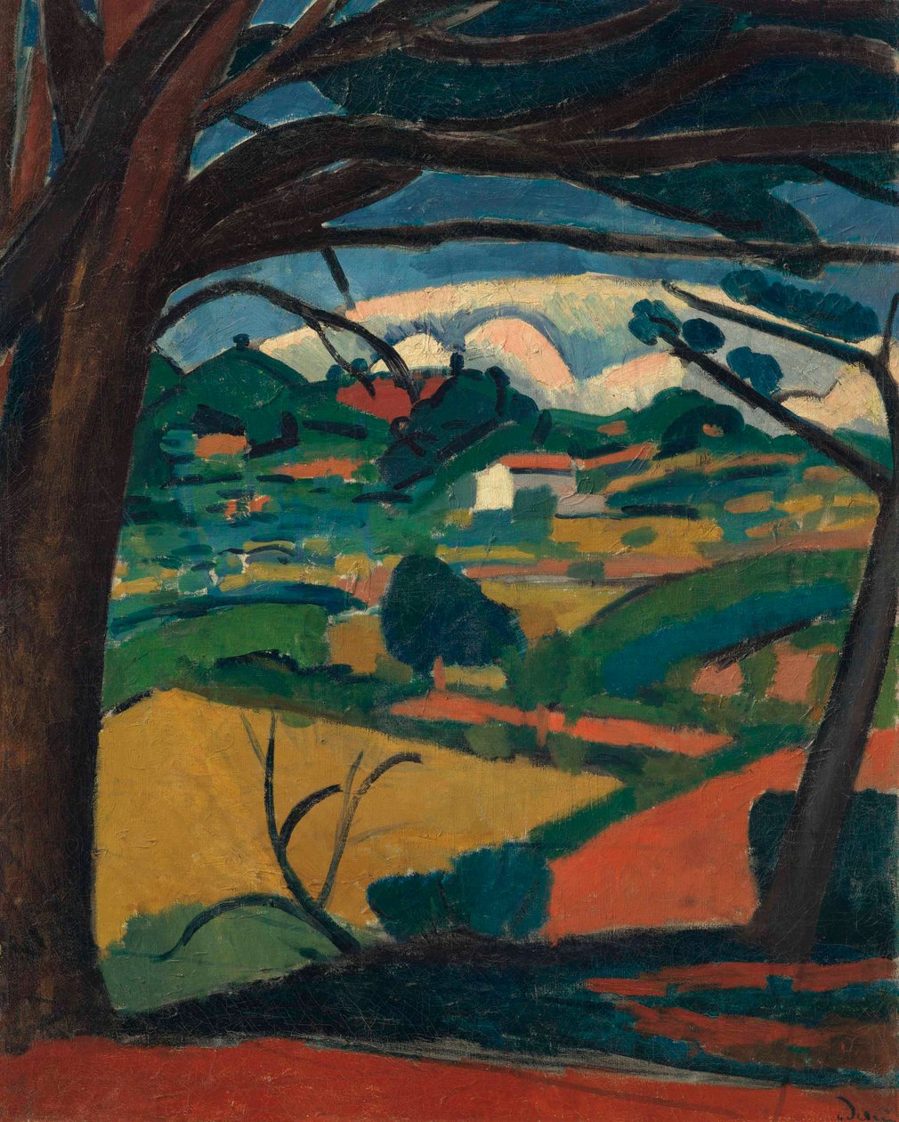 Krajina v Provence, Martigues od Andre Derain