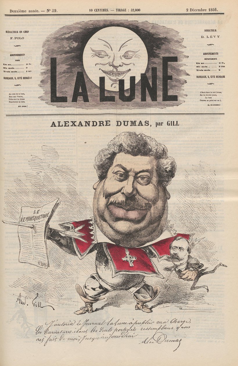 Gill - Dumas Père od Andre Gill