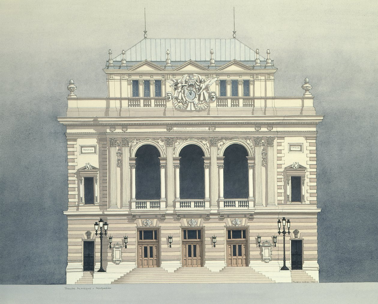 Opera Montpellier, Francie od Andras Kaldor