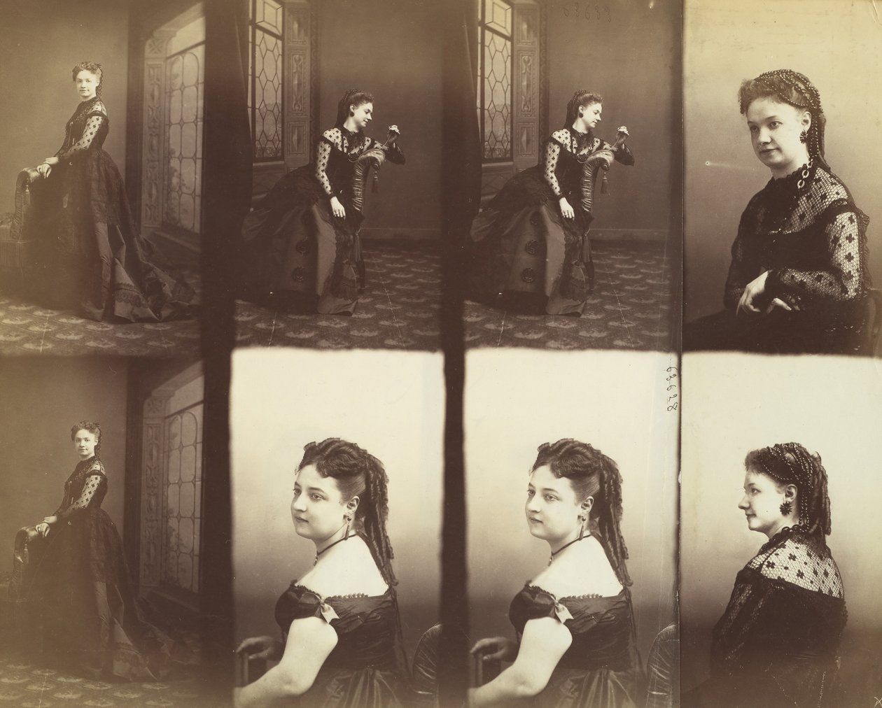 Amélie a Elise Gitteri, 1866. od Andre Adolphe Eugene Disderi